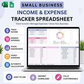 Small Business Income & Expense Tracker Spreadsheet