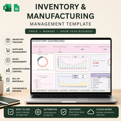 Inventory & Manufacturing Management Template